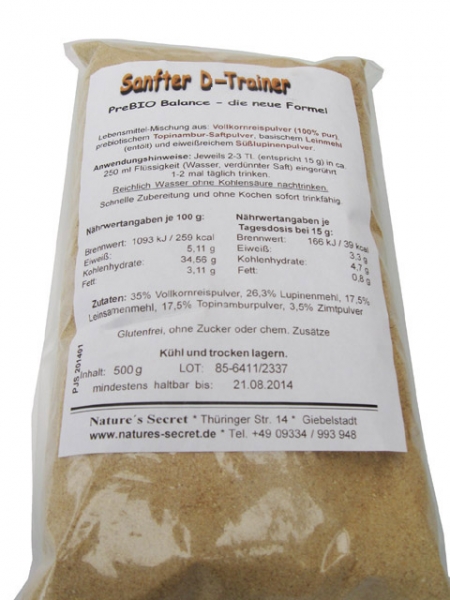 Sanfter D-Trainer - PreBio Balance, Beutel  500 g