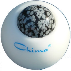 Chima Massage Roller with Snowflake Obsidian - for Libra (The Scales) acc. to Astrological sign
