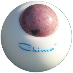 Chima Massage Roller with Rodonite - for Scorpio (The Scorpion) acc. to Astrological sign